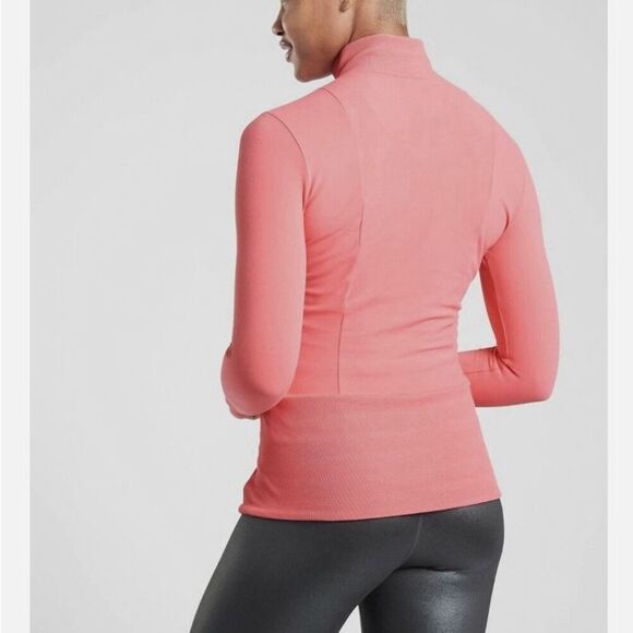 Athleta Shanti Jacket Powervita Coral Petal Size Large - Picture 2 of 13